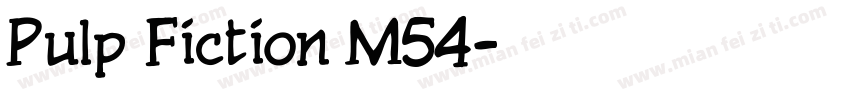Pulp Fiction M54字体转换
